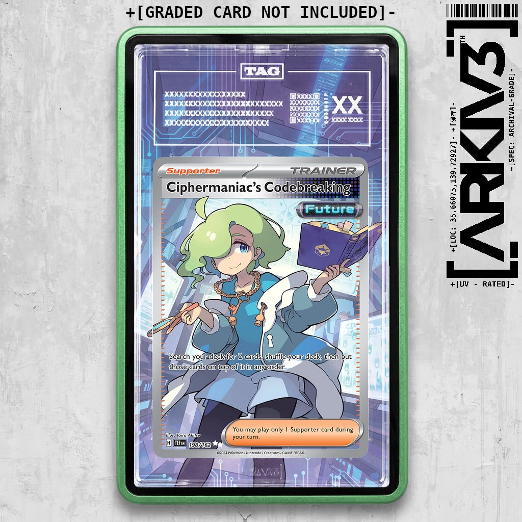 ARKIV3 TAG graded front - Green