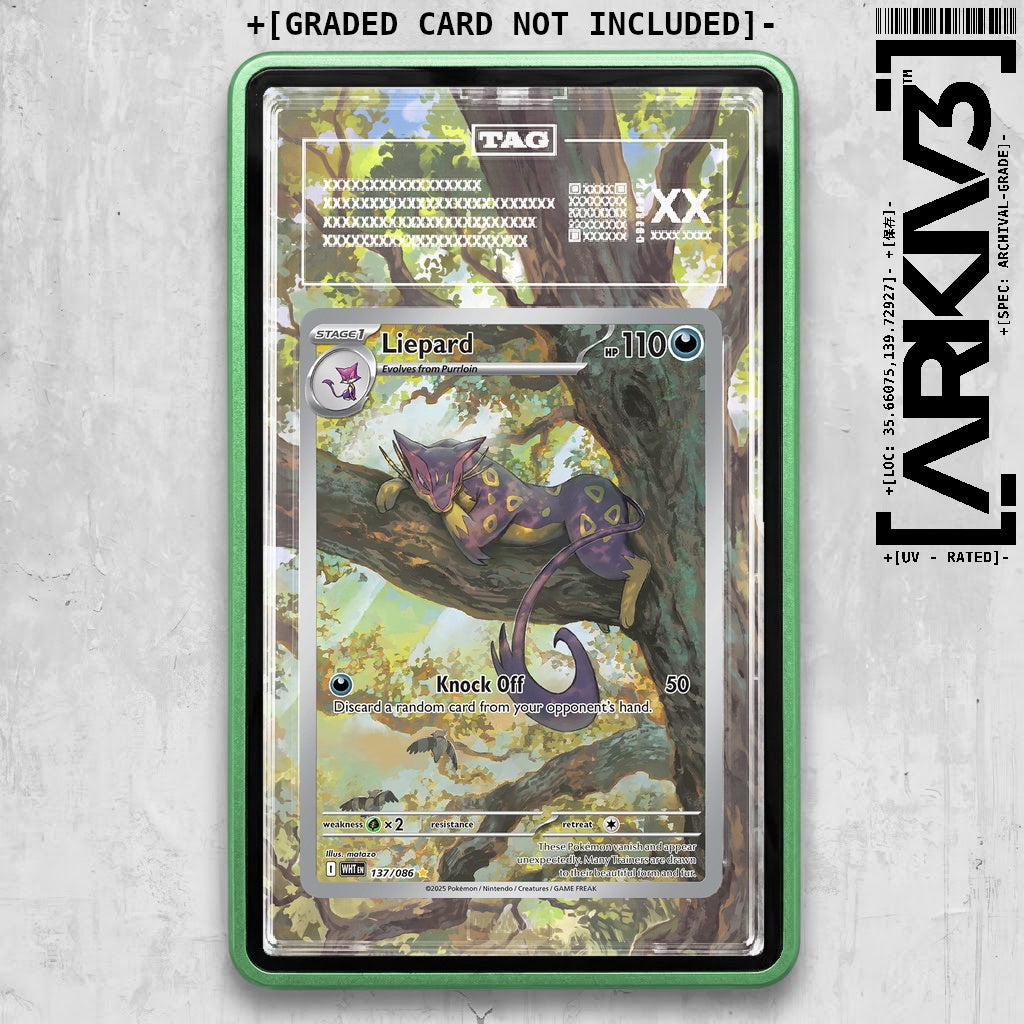 ARKIV3 TAG graded front - Green