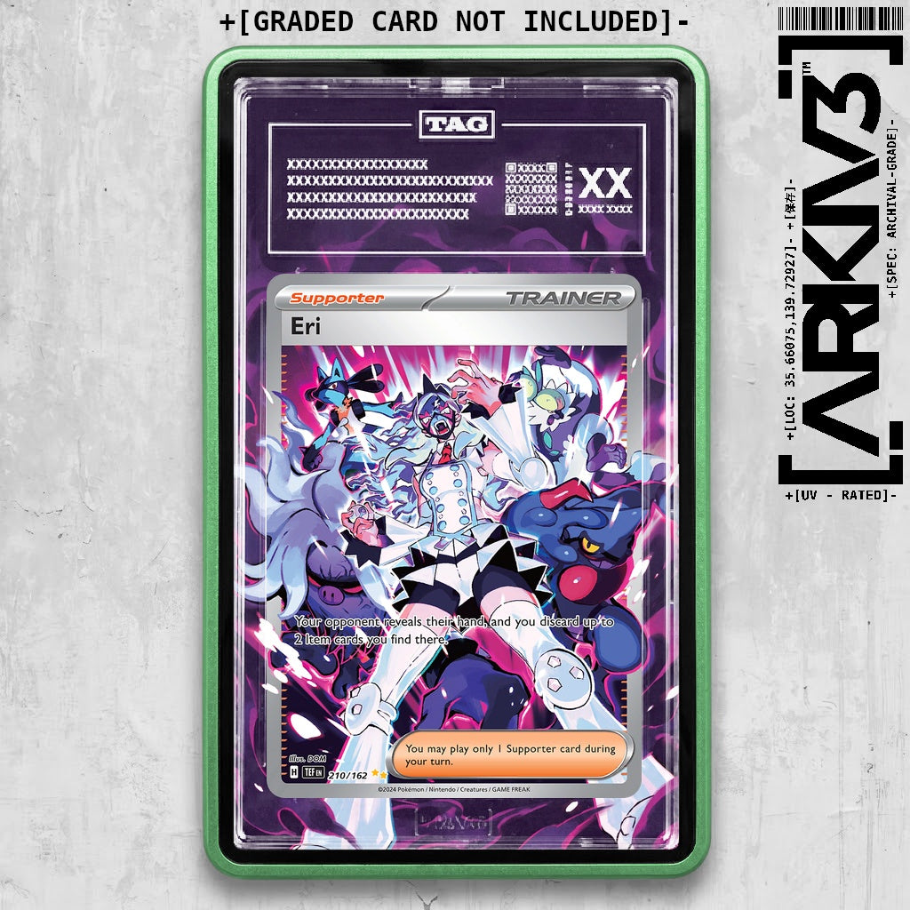 ARKIV3 TAG graded front - Green