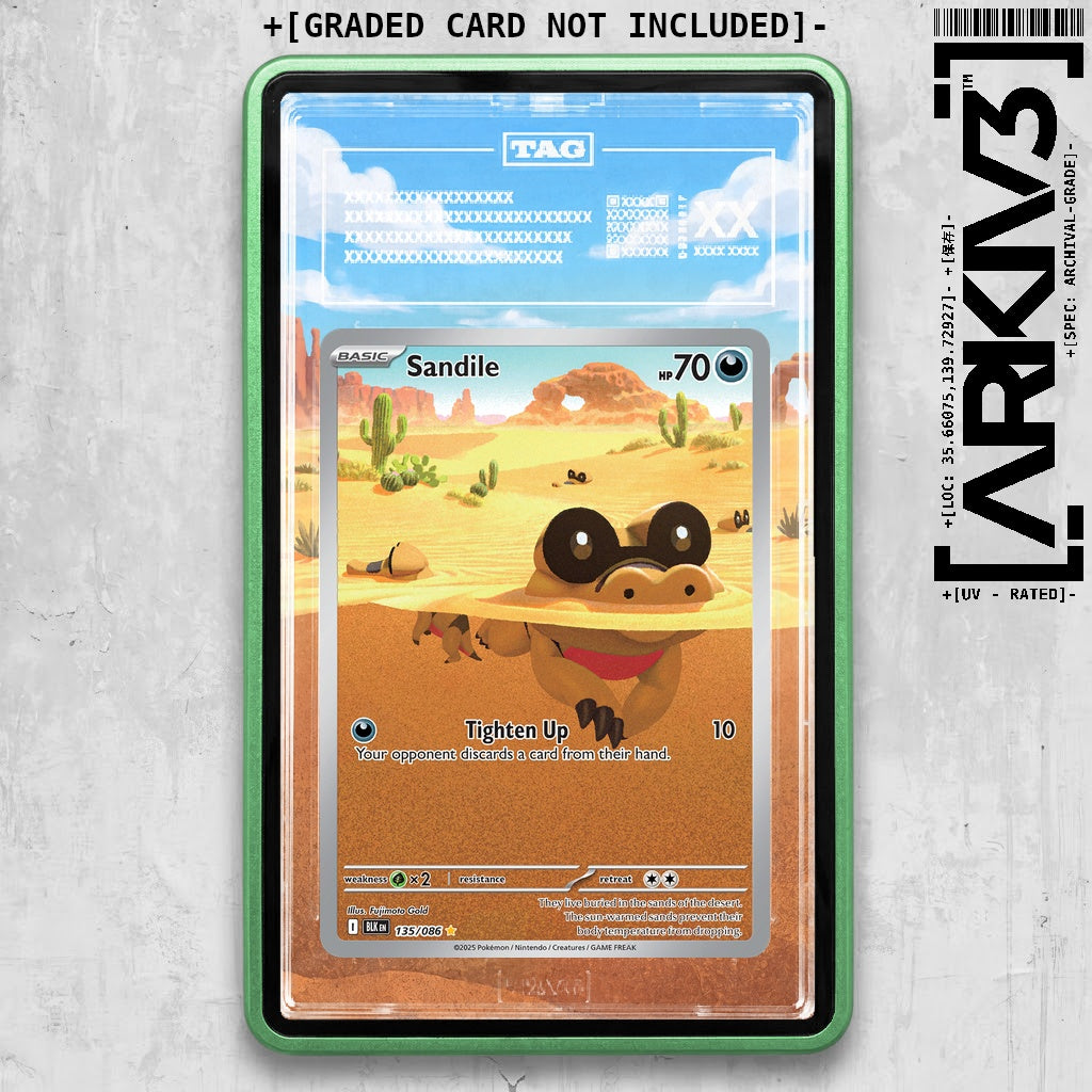 ARKIV3 TAG graded front - Green