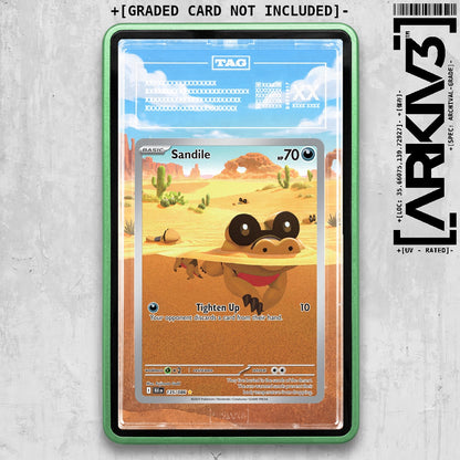 ARKIV3 TAG graded front - Green
