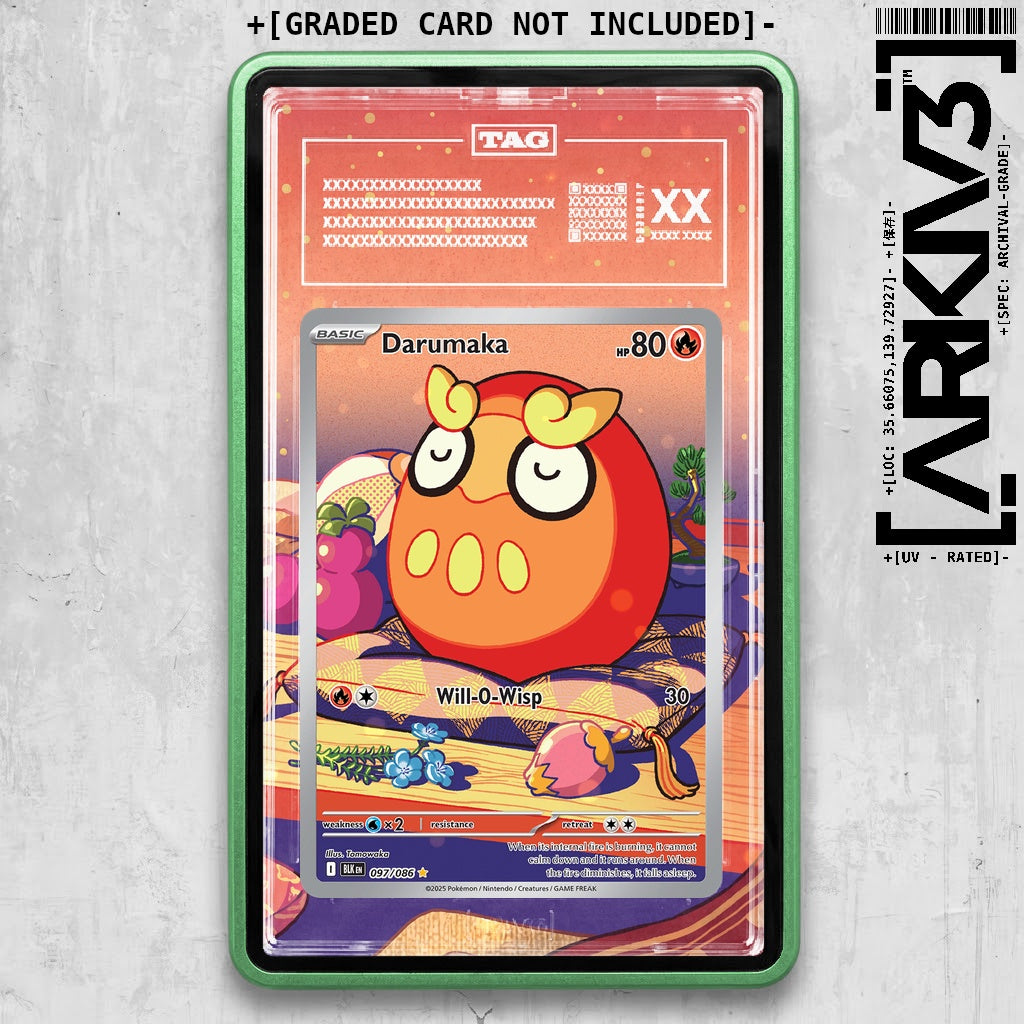 ARKIV3 TAG graded front - Green