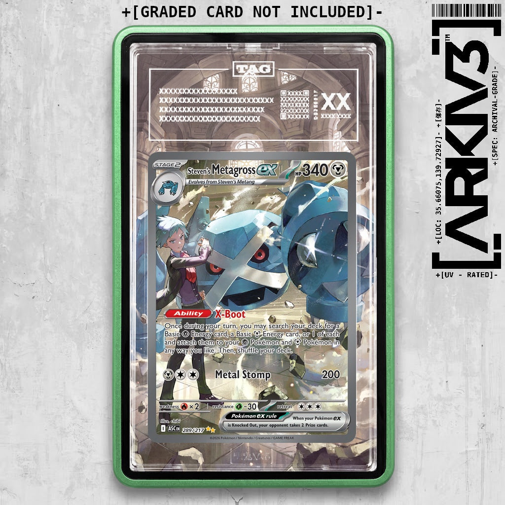 ARKIV3 TAG graded front - Green