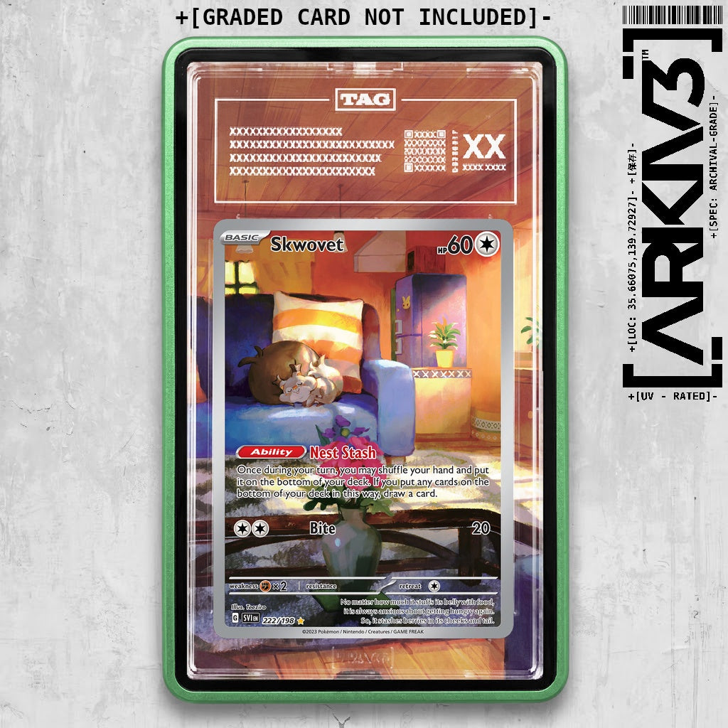 ARKIV3 TAG graded front - Green