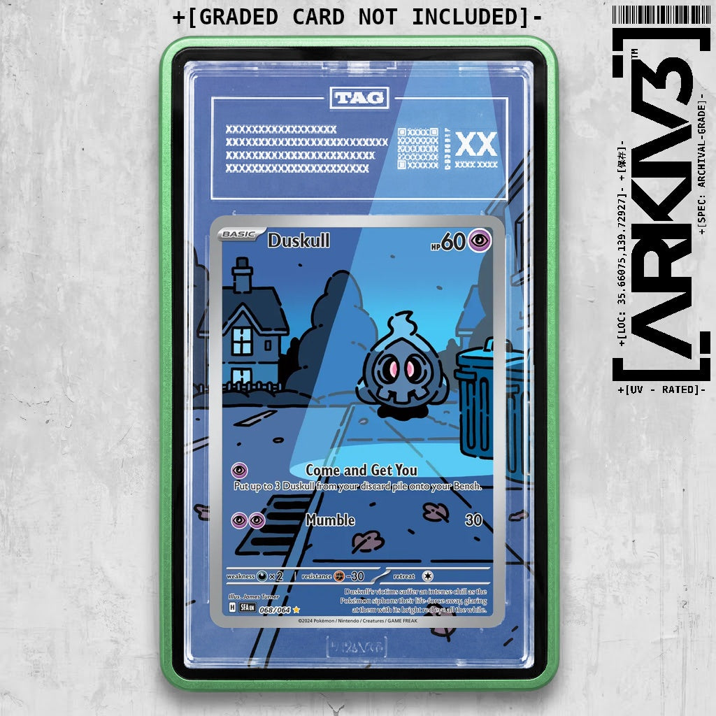 ARKIV3 TAG graded front - Green