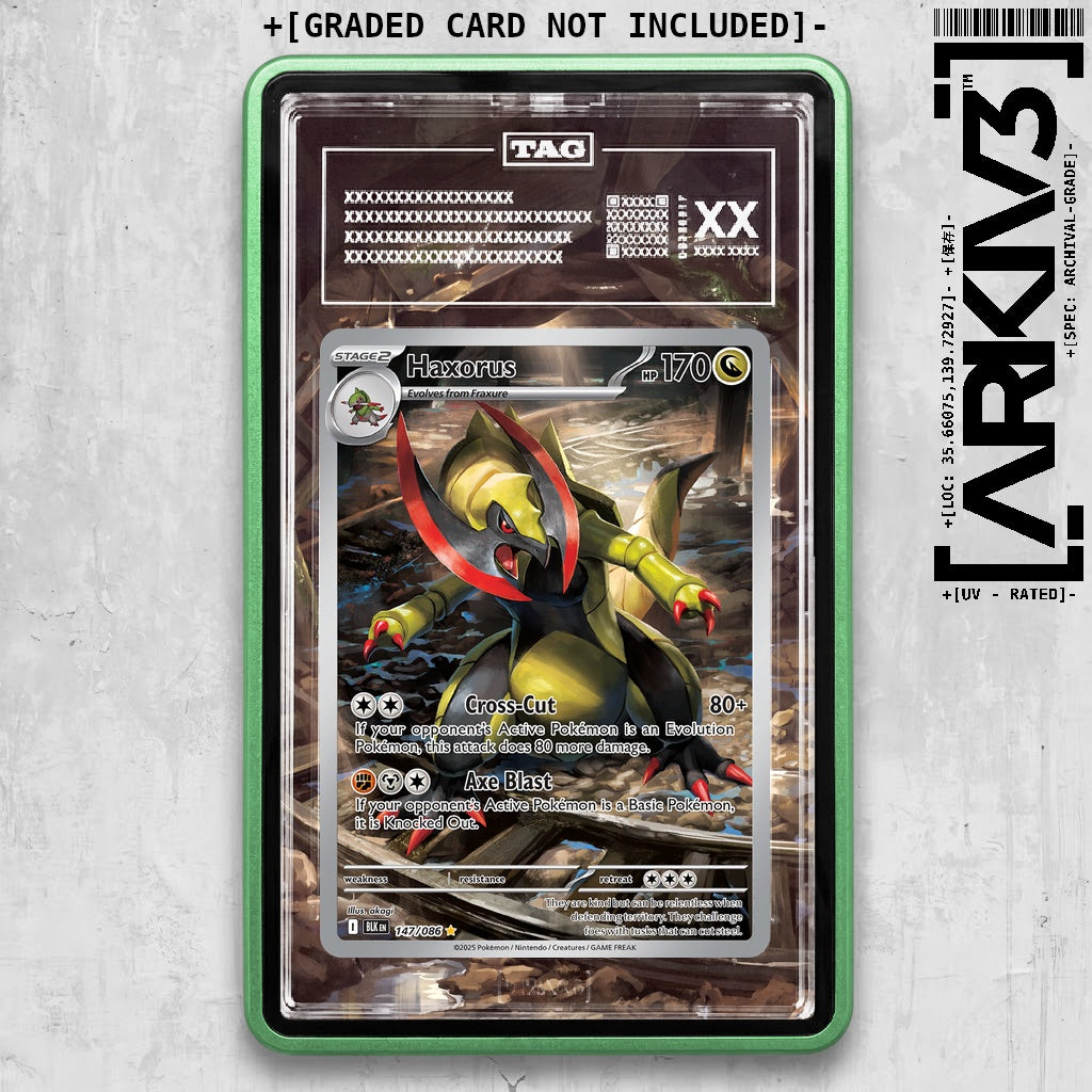 ARKIV3 TAG graded front - Green