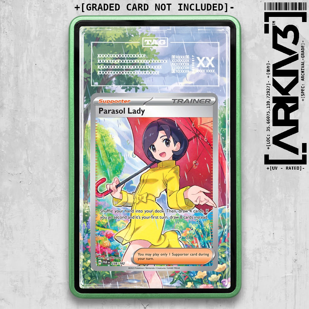 ARKIV3 TAG graded front - Green