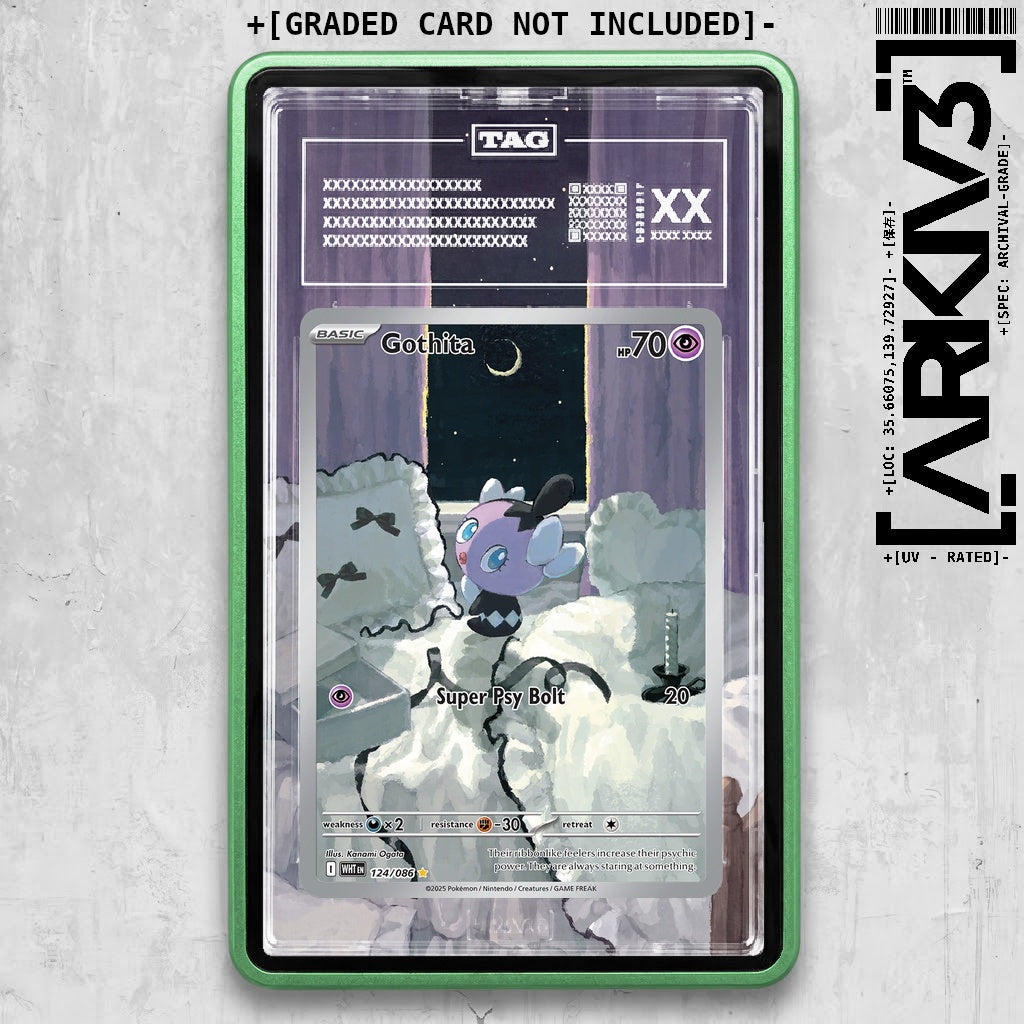 ARKIV3 TAG graded front - Green