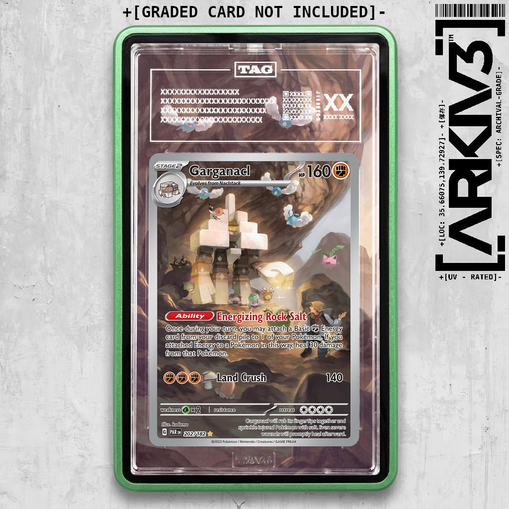 ARKIV3 TAG graded front - Green