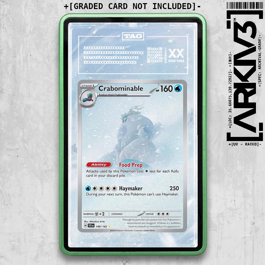 ARKIV3 TAG graded front - Green