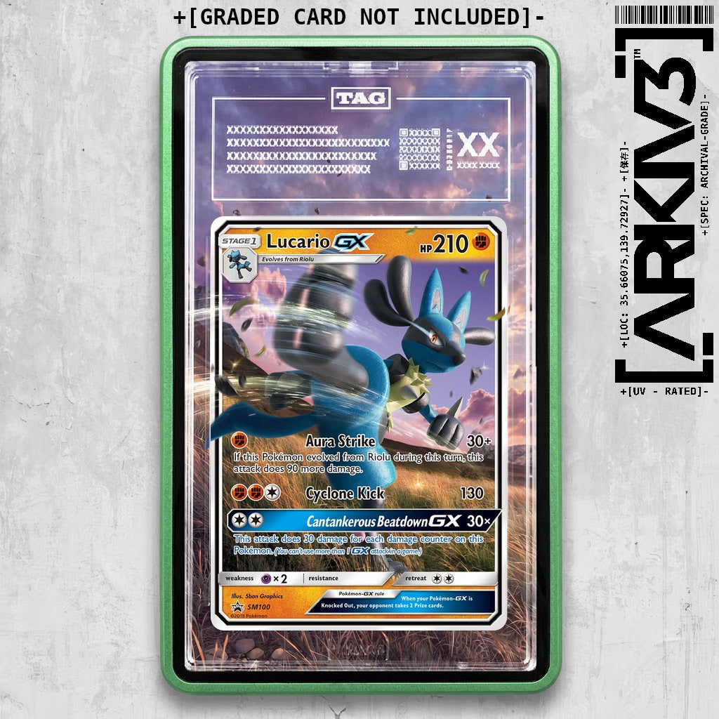 ARKIV3 TAG graded front - Green