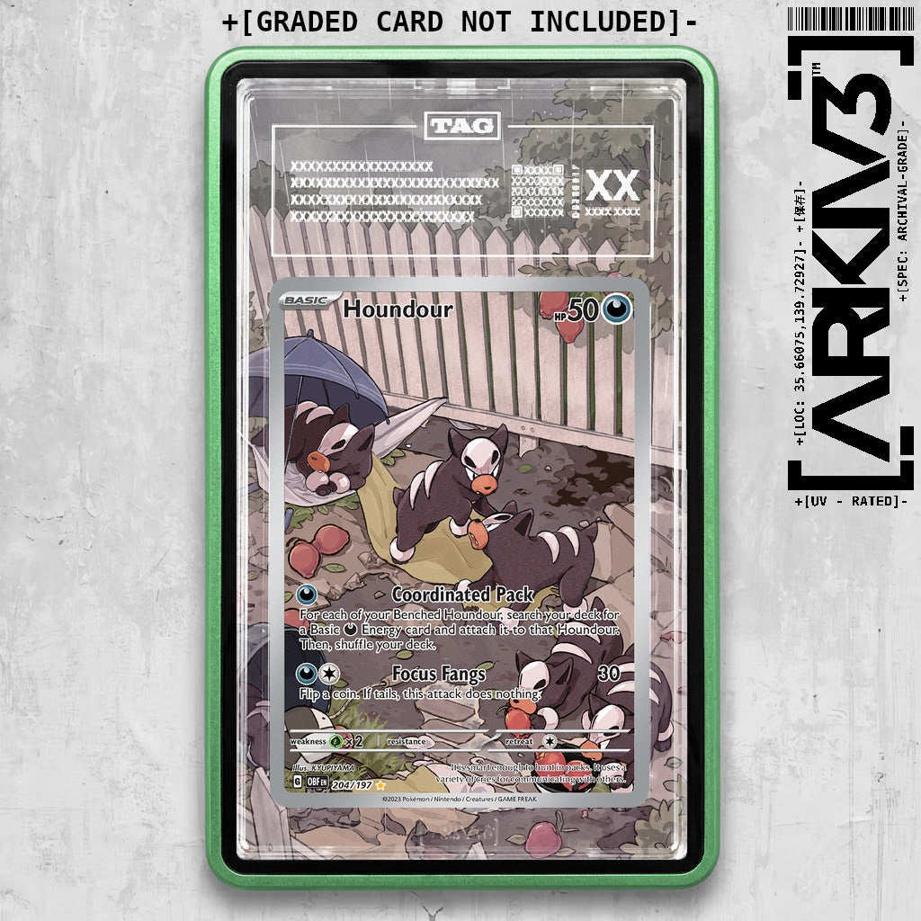 ARKIV3 TAG graded front - Green