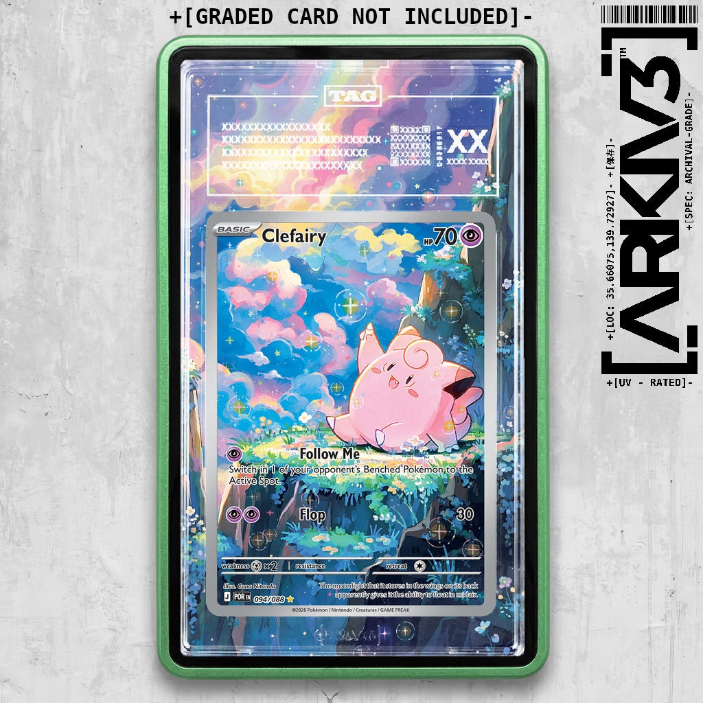ARKIV3 TAG graded front - Green