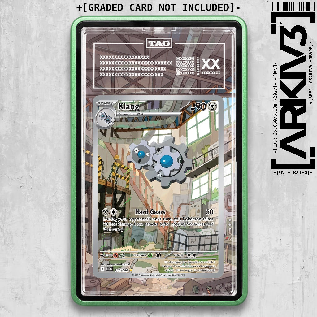 ARKIV3 TAG graded front - Green