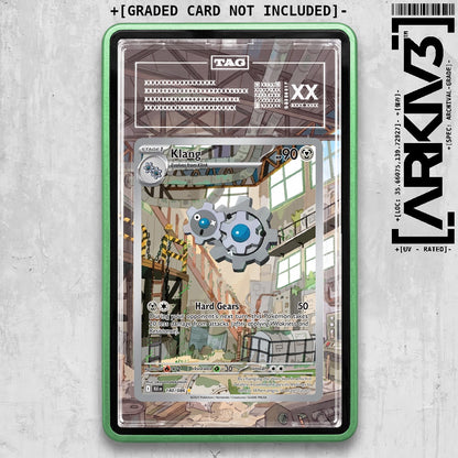 ARKIV3 TAG graded front - Green