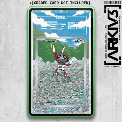 ARKIV3 TAG graded front - Green