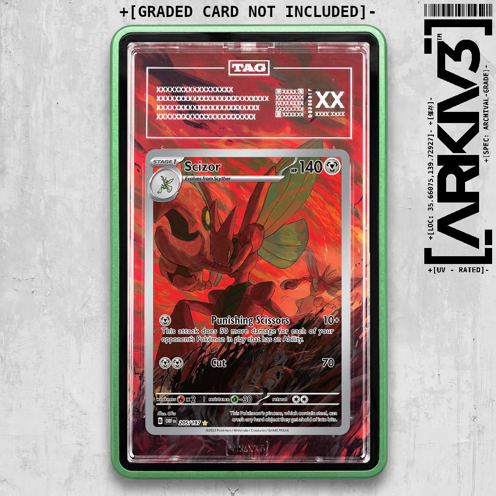 ARKIV3 TAG graded front - Green