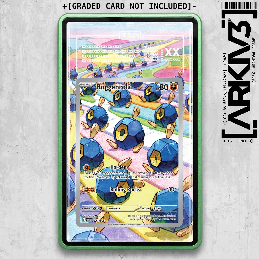 ARKIV3 TAG graded front - Green