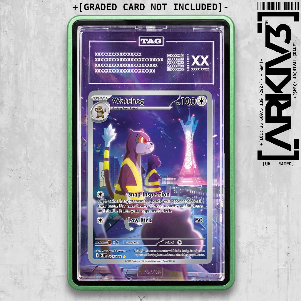 ARKIV3 TAG graded front - Green