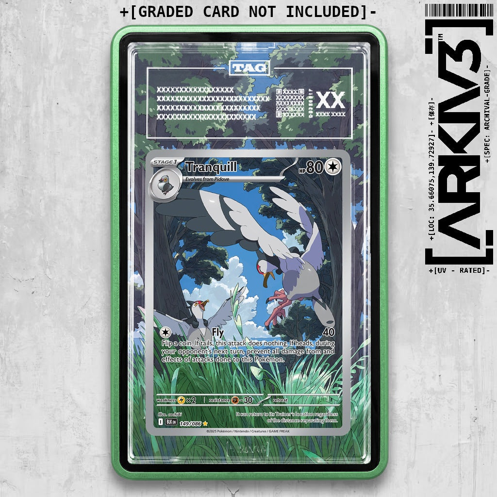 ARKIV3 TAG graded front - Green