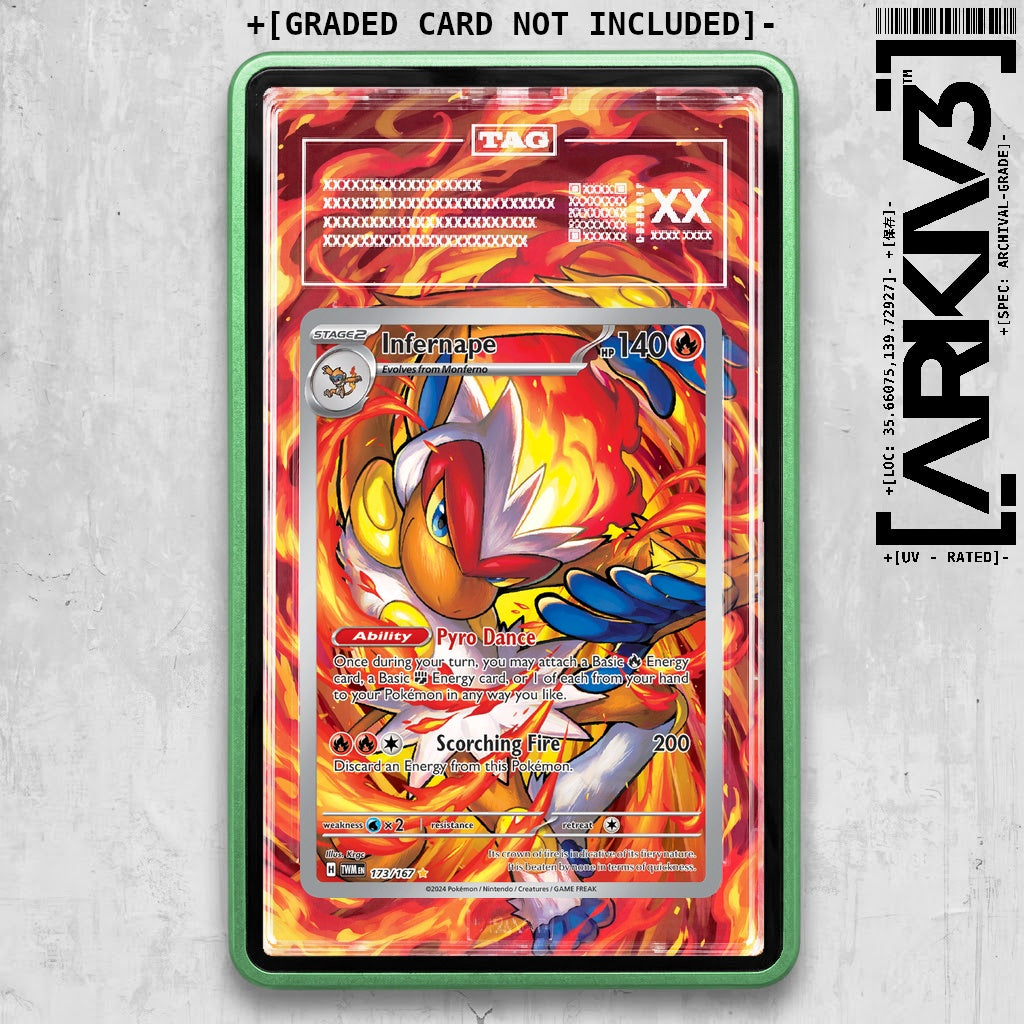 ARKIV3 TAG graded front - Green
