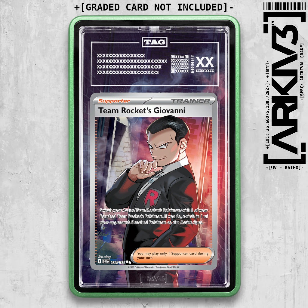 ARKIV3 TAG graded front - Green