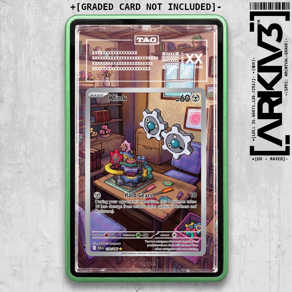 ARKIV3 TAG graded front - Green