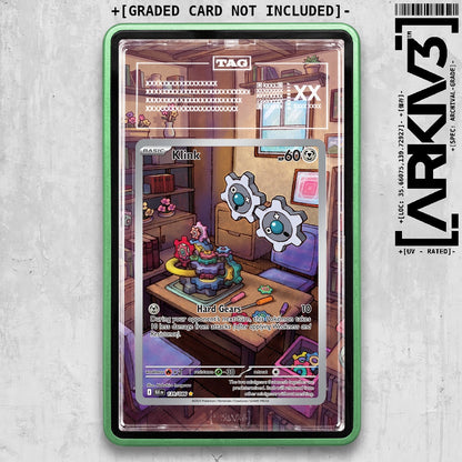 ARKIV3 TAG graded front - Green