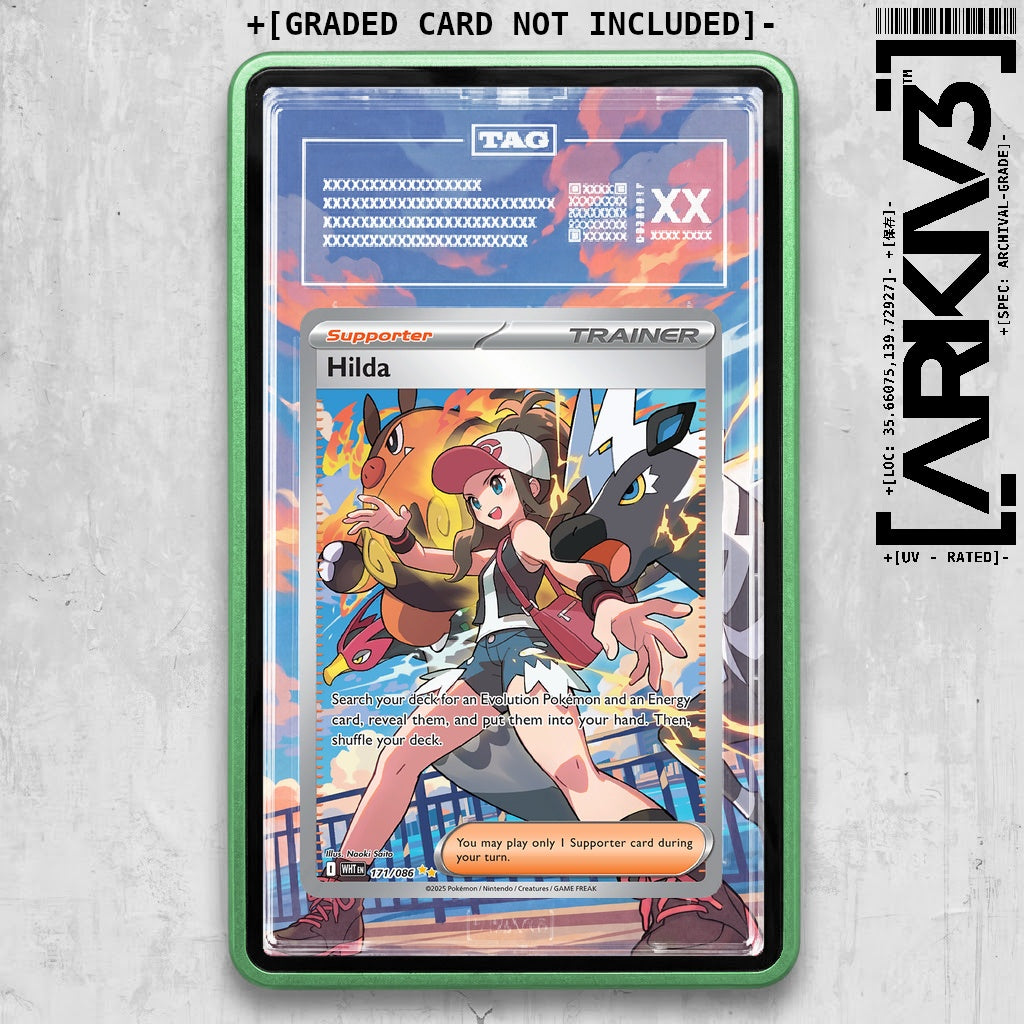 ARKIV3 TAG graded front - Green