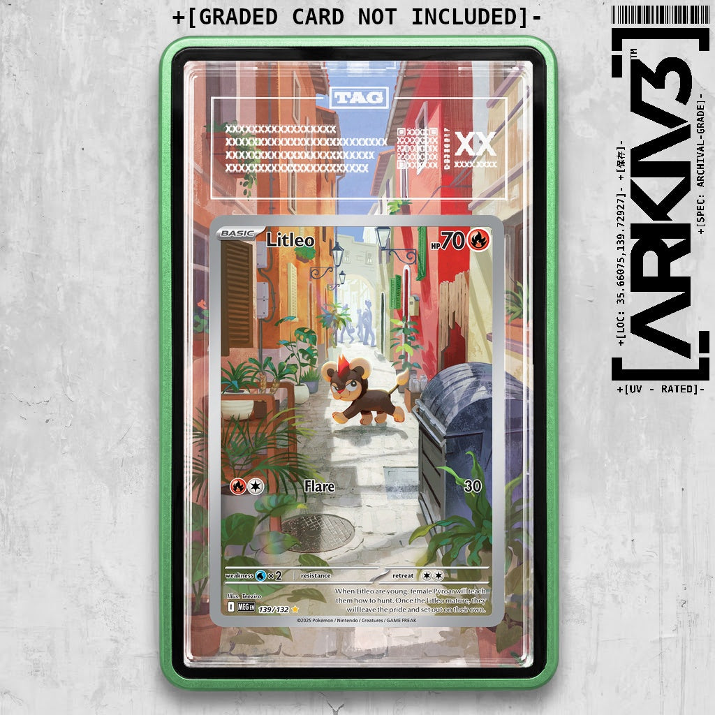 ARKIV3 TAG graded front - Green