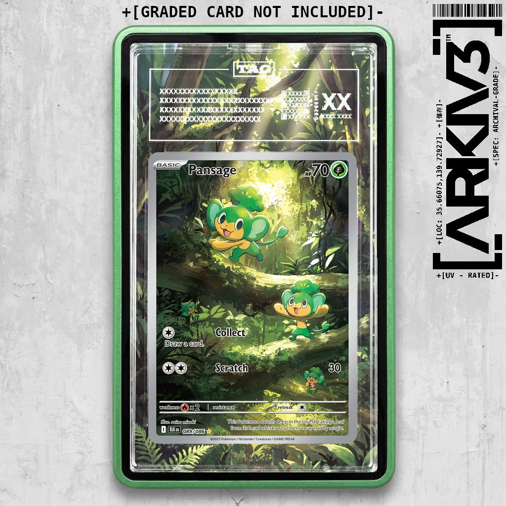 ARKIV3 TAG graded front - Green
