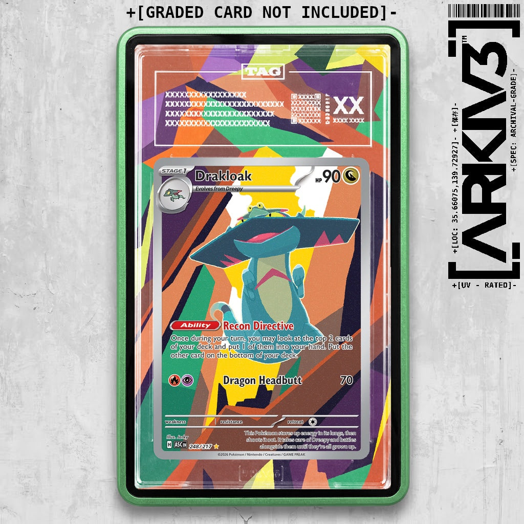 ARKIV3 TAG graded front - Green