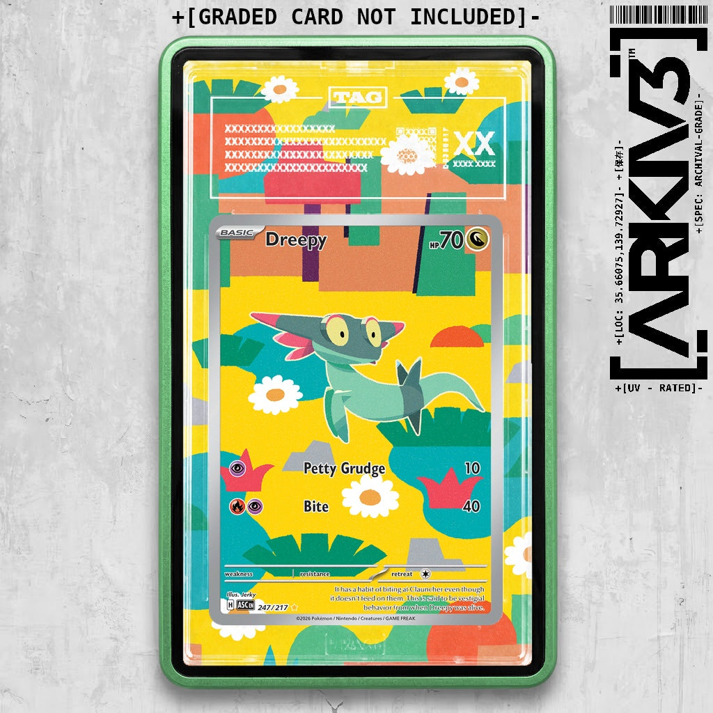 ARKIV3 TAG graded front - Green