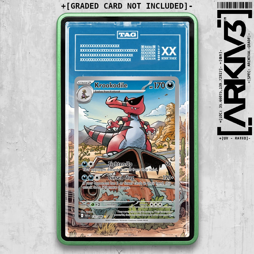 ARKIV3 TAG graded front - Green