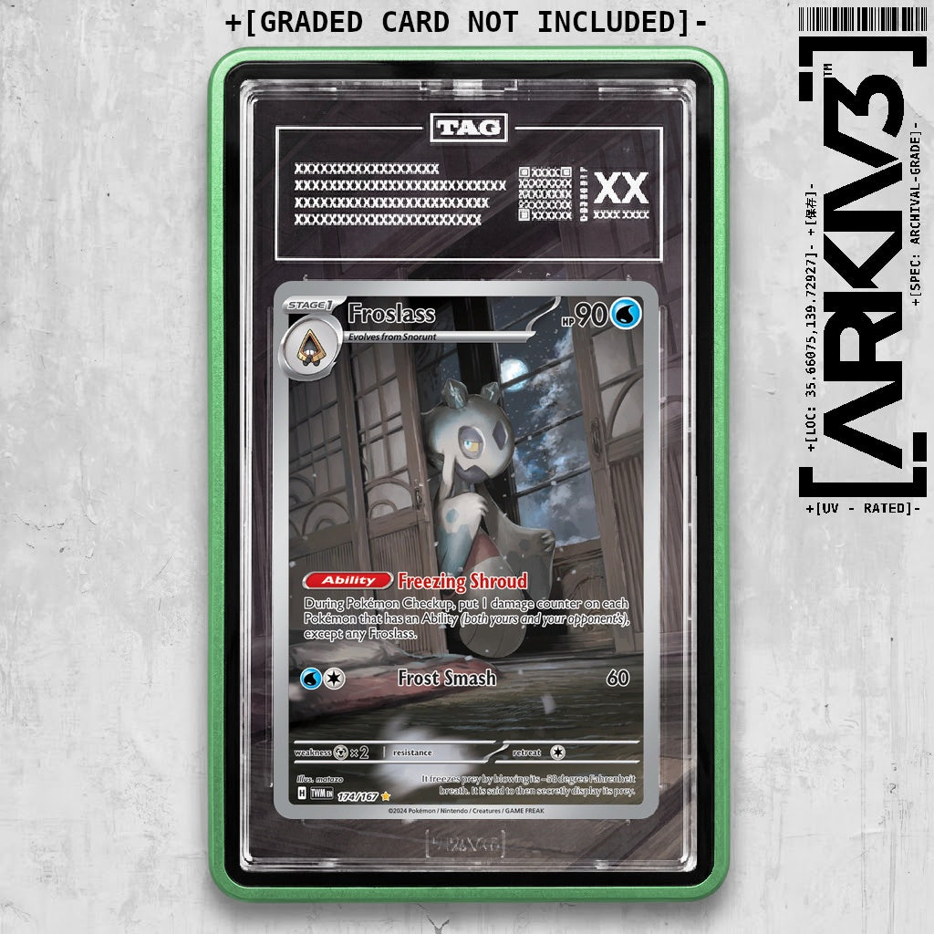 ARKIV3 TAG graded front - Green