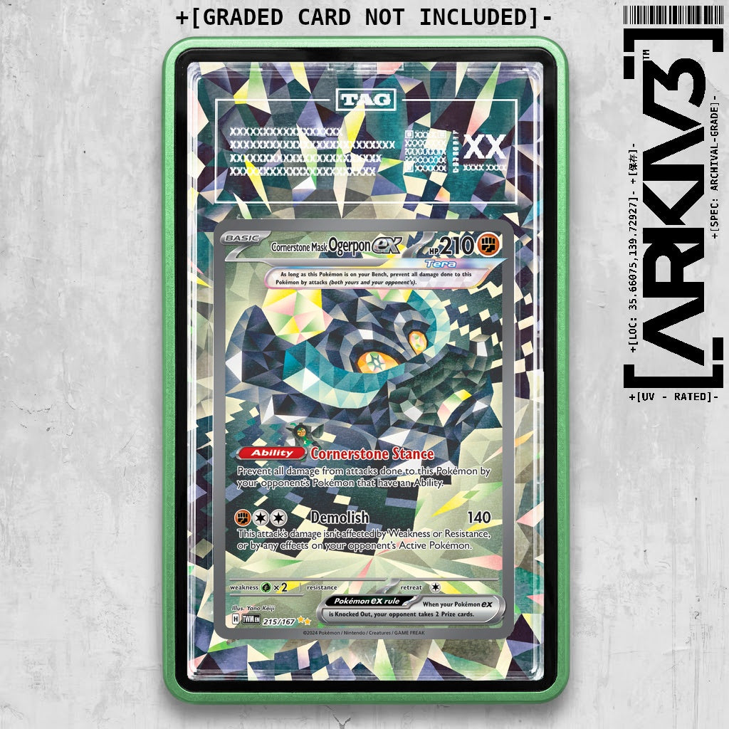 ARKIV3 TAG graded front - Green