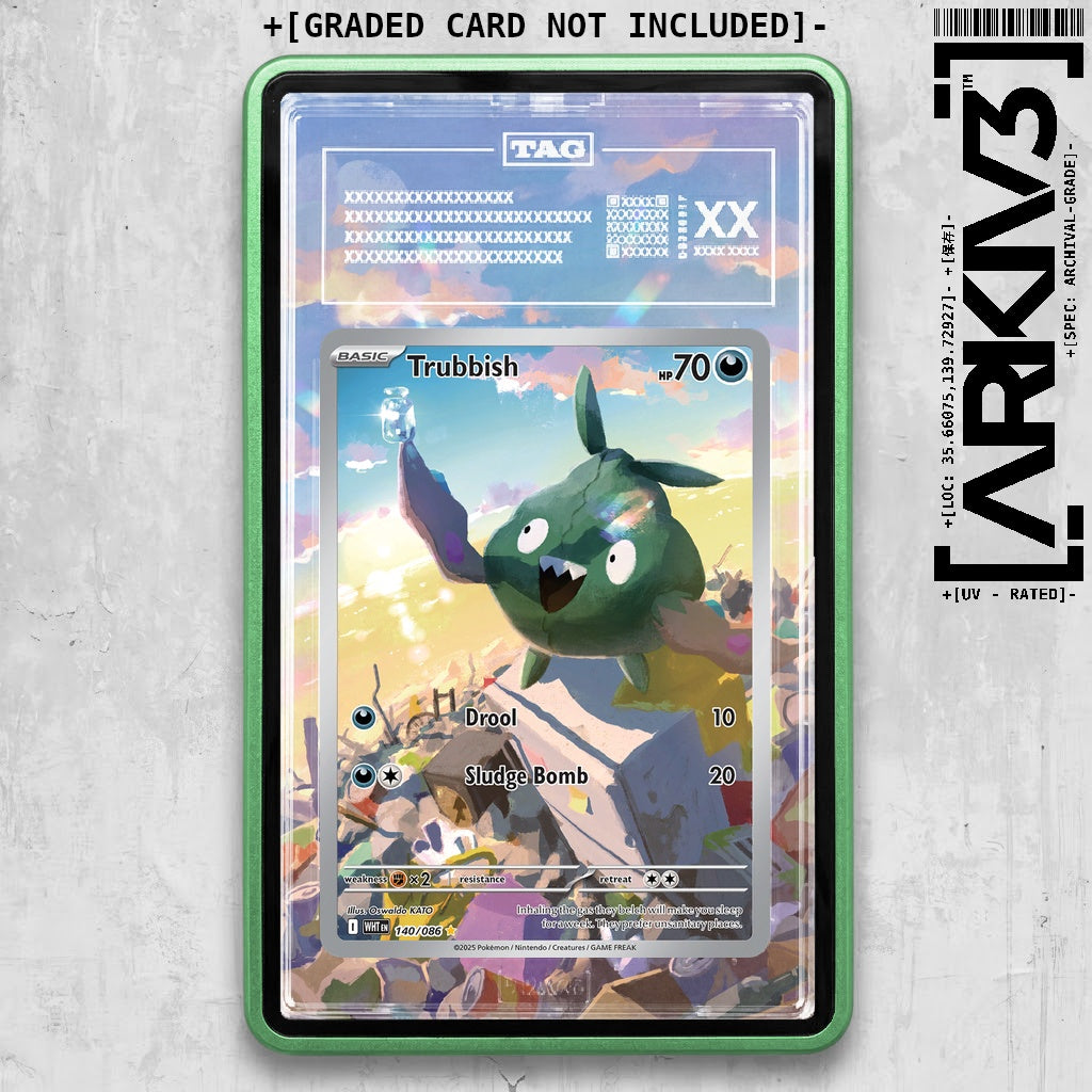 ARKIV3 TAG graded front - Green