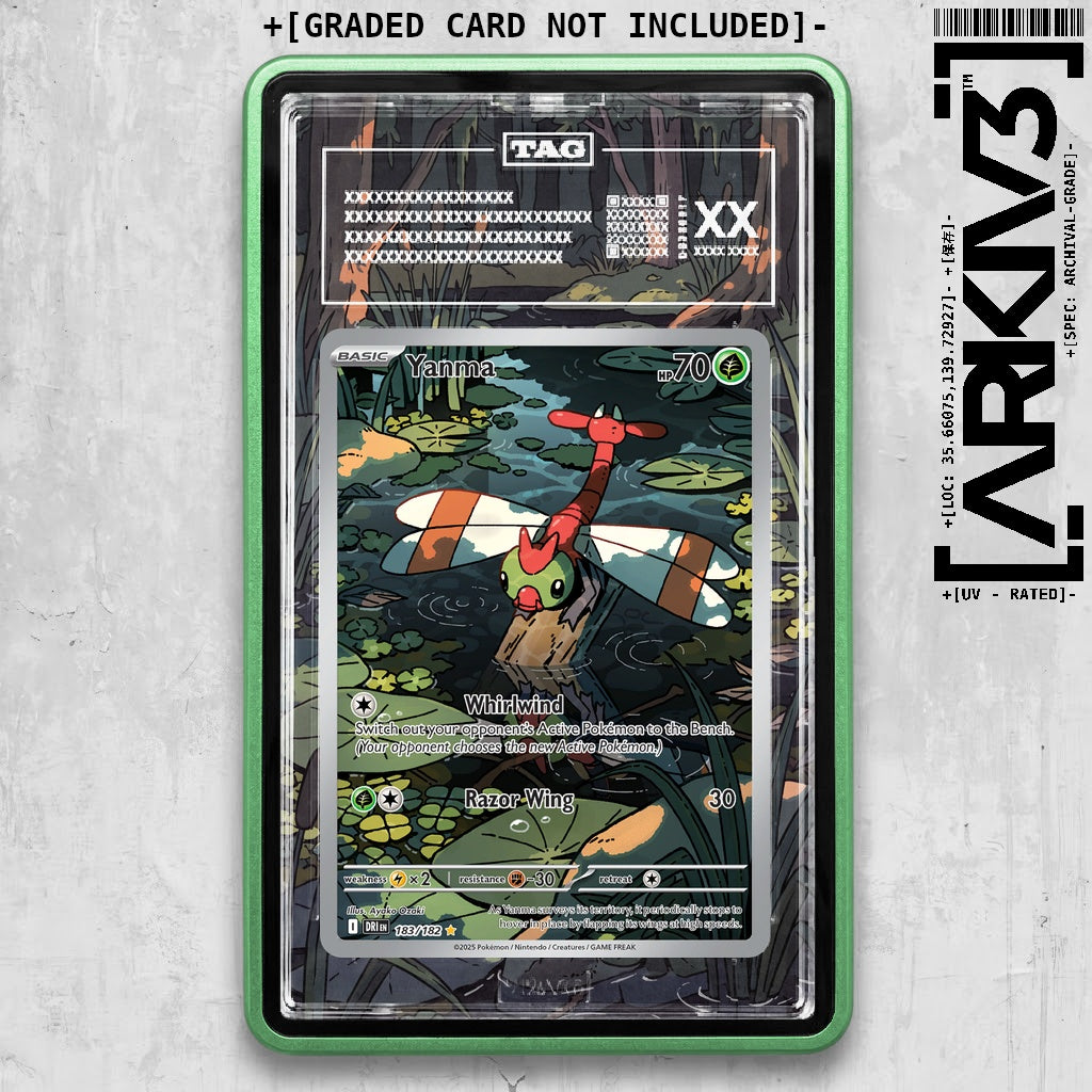 ARKIV3 TAG graded front - Green