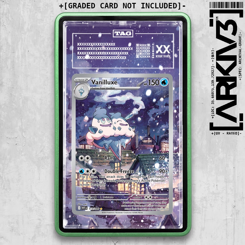 ARKIV3 TAG graded front - Green