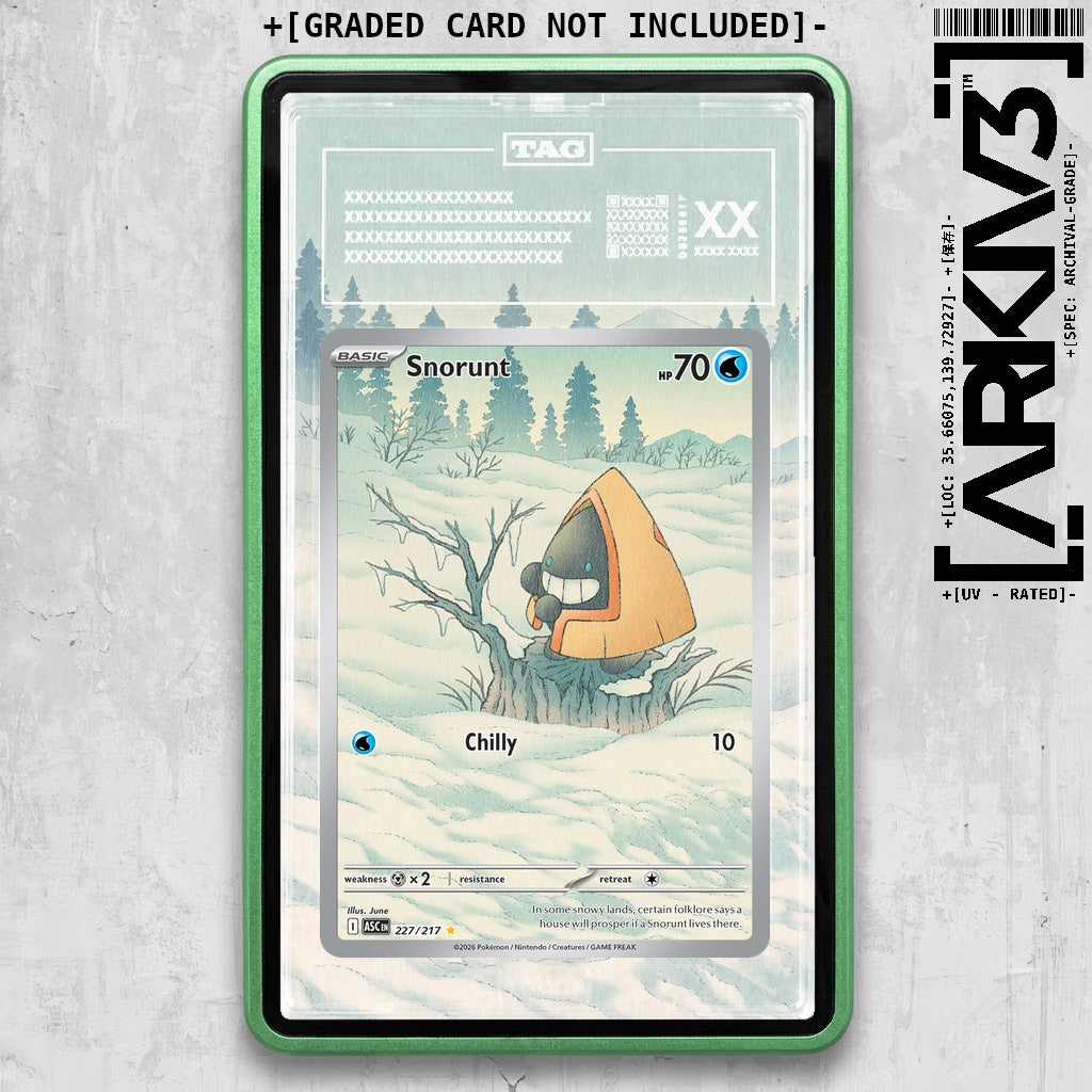 ARKIV3 TAG graded front - Green