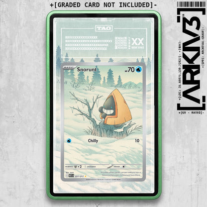 ARKIV3 TAG graded front - Green