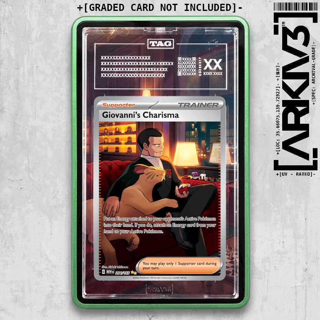 ARKIV3 TAG graded front - Green