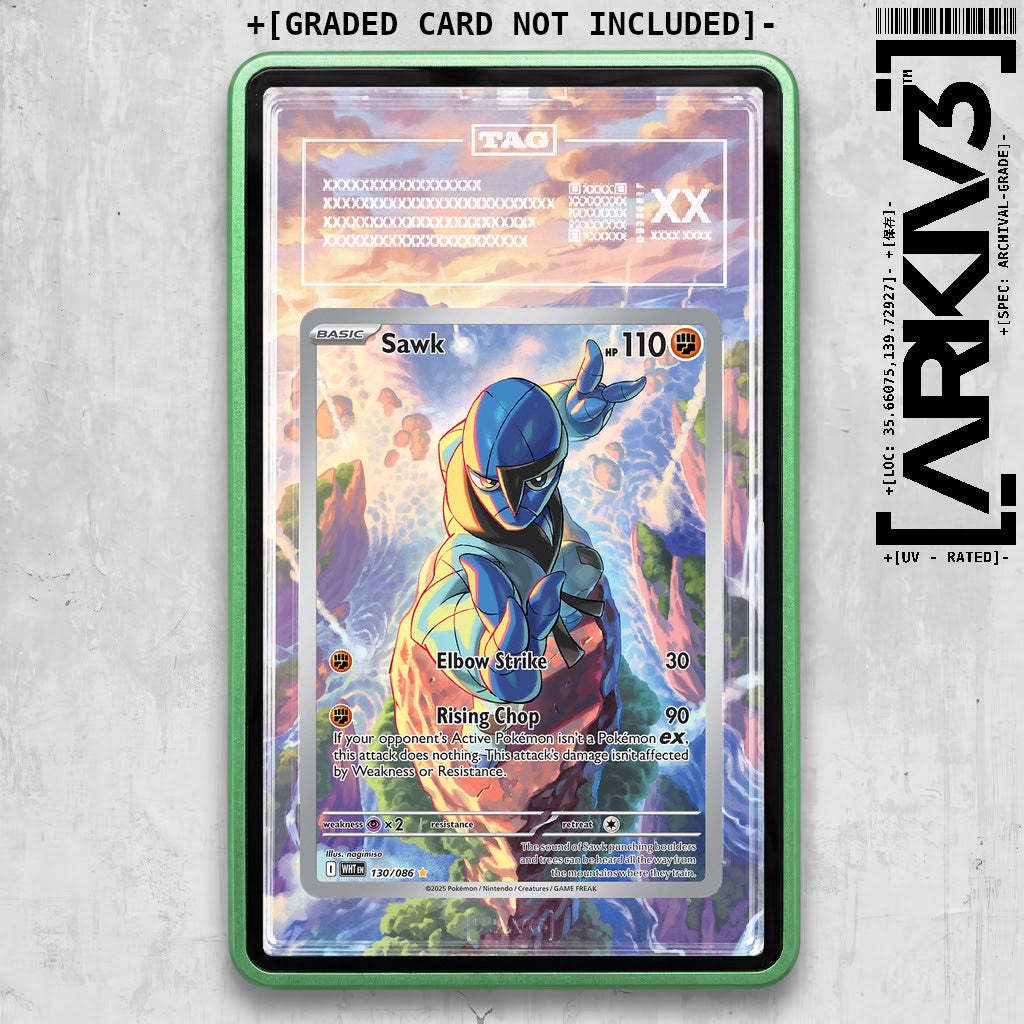 ARKIV3 TAG graded front - Green