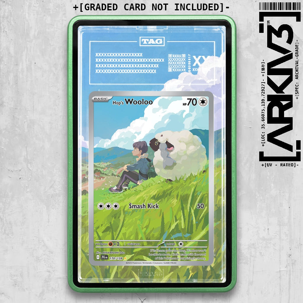 ARKIV3 TAG graded front - Green
