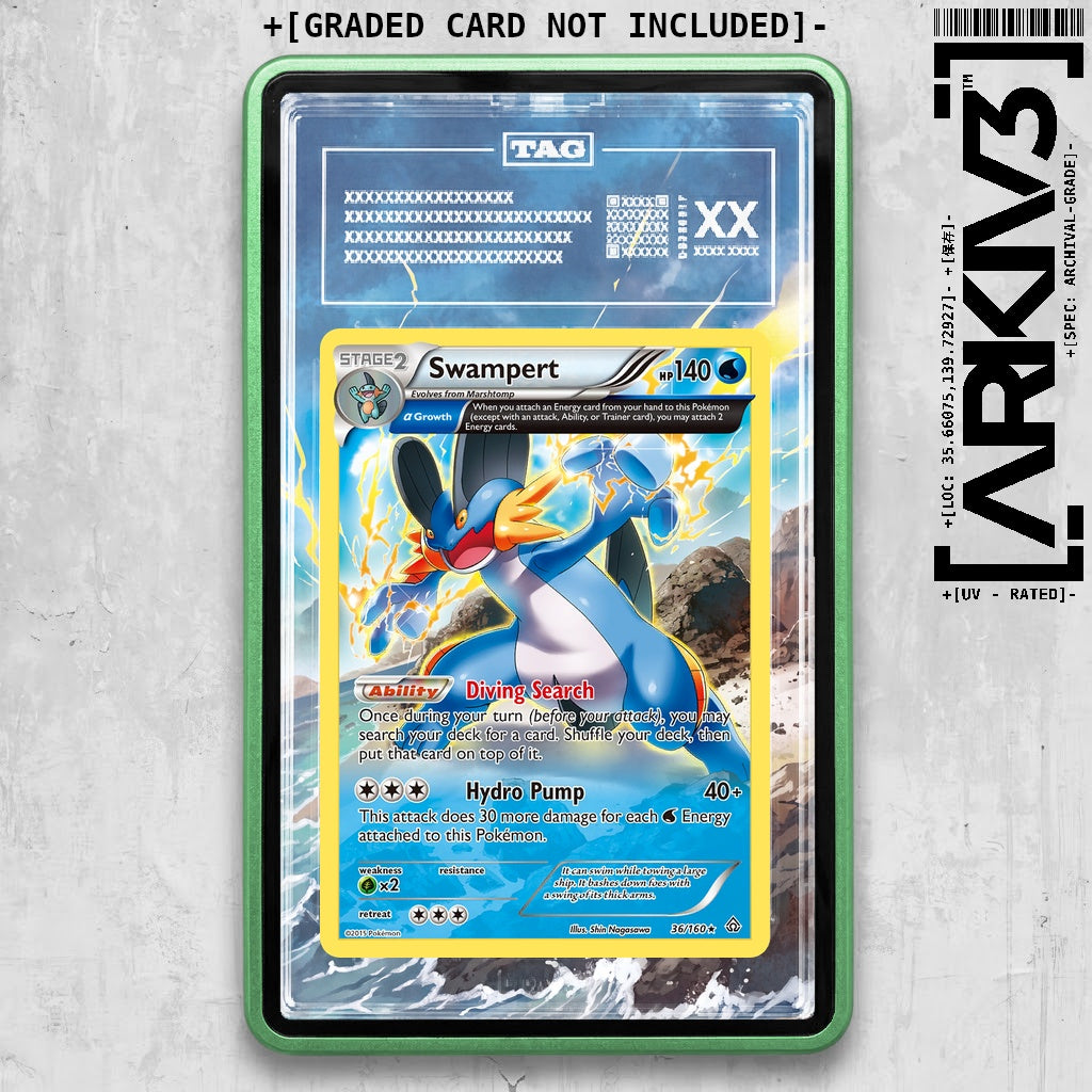 ARKIV3 TAG graded front - Green