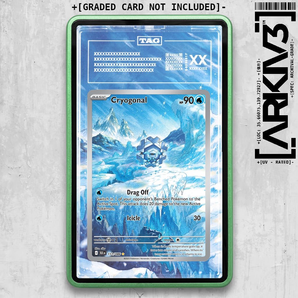 ARKIV3 TAG graded front - Green