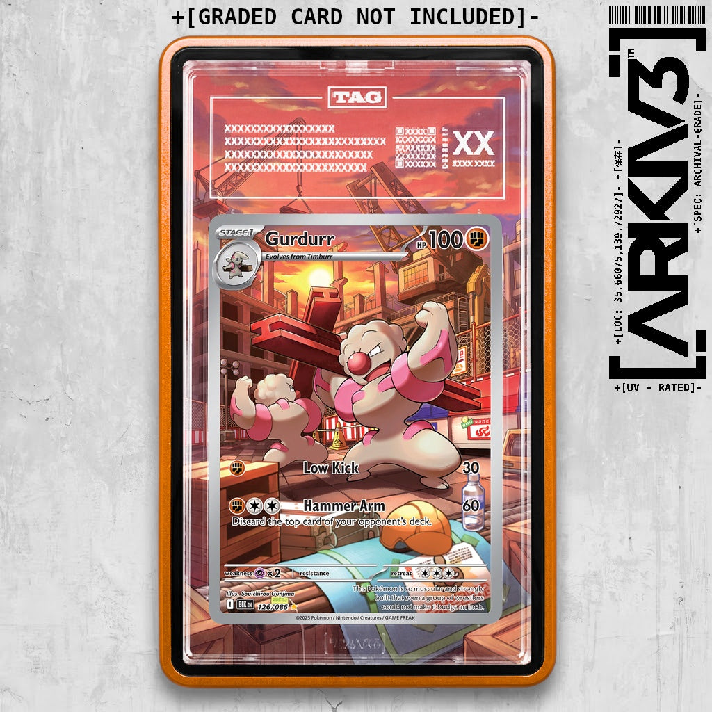 ARKIV3 TAG graded front - Orange