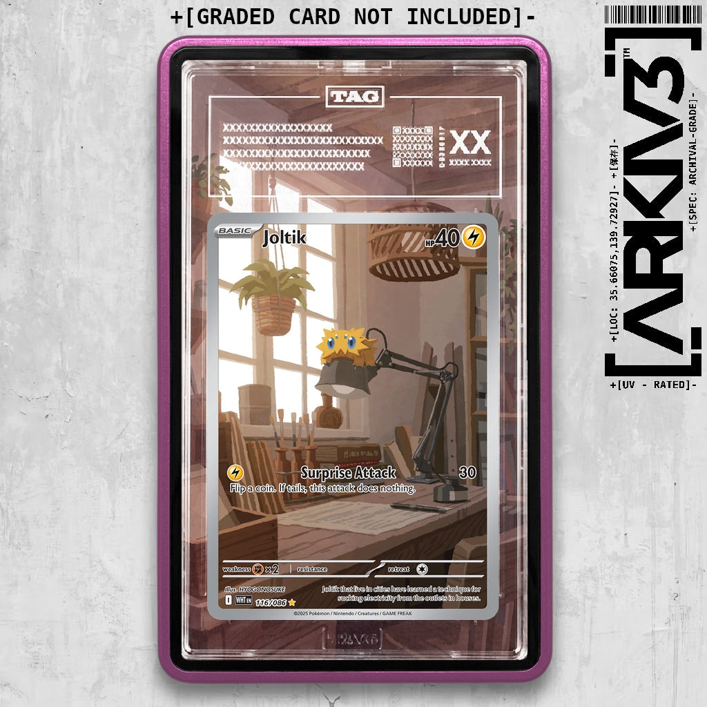 ARKIV3 TAG graded front - Purple