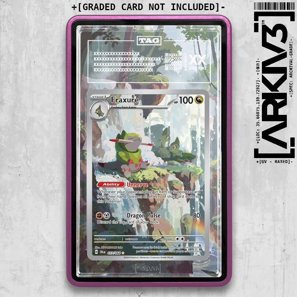 ARKIV3 TAG graded front - Purple
