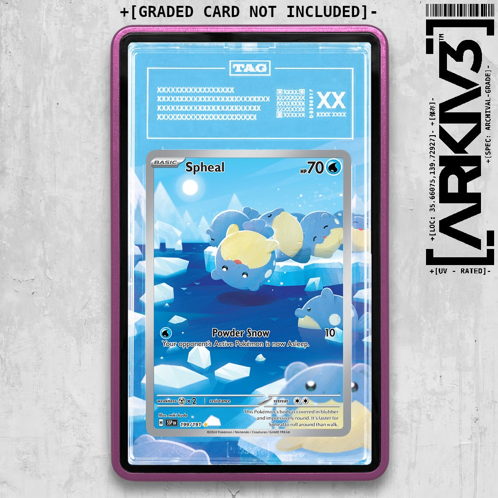 ARKIV3 TAG graded front - Purple